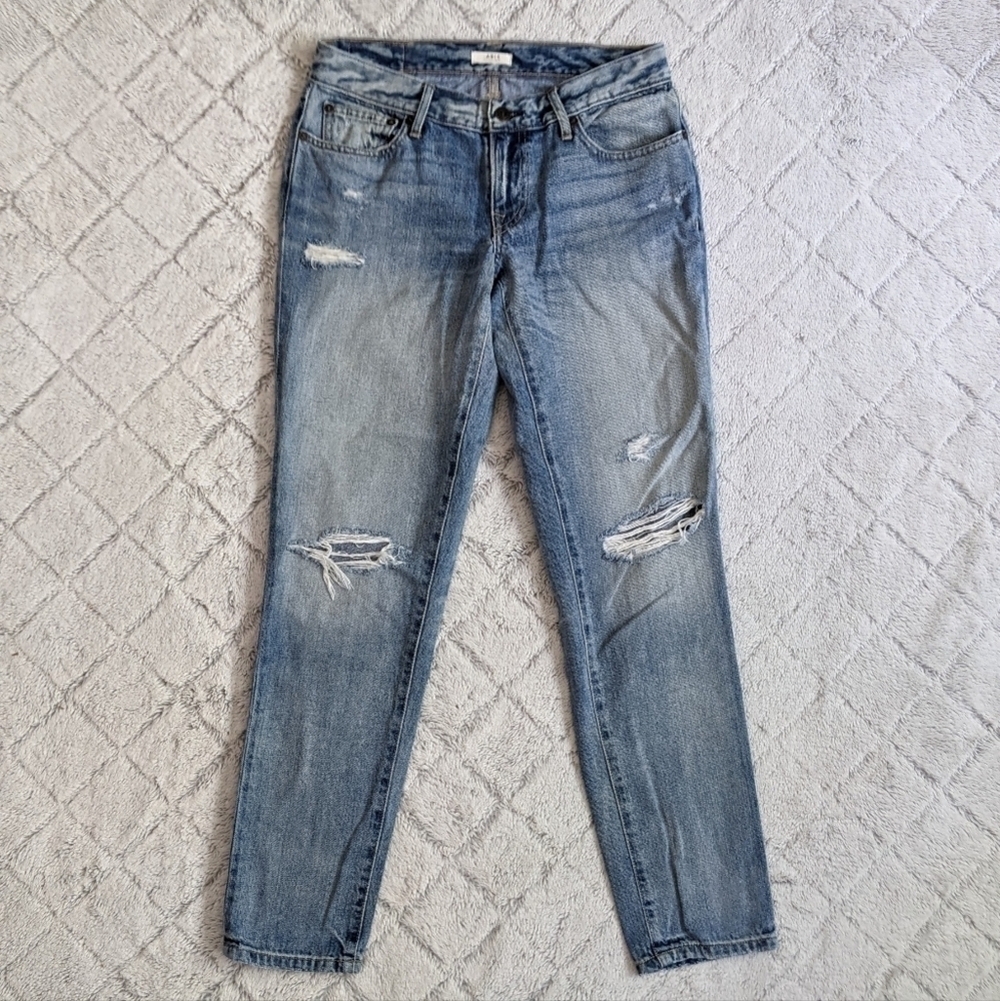 Able The Slouch Jeans Women's 24 Denim Light Wash Distressed